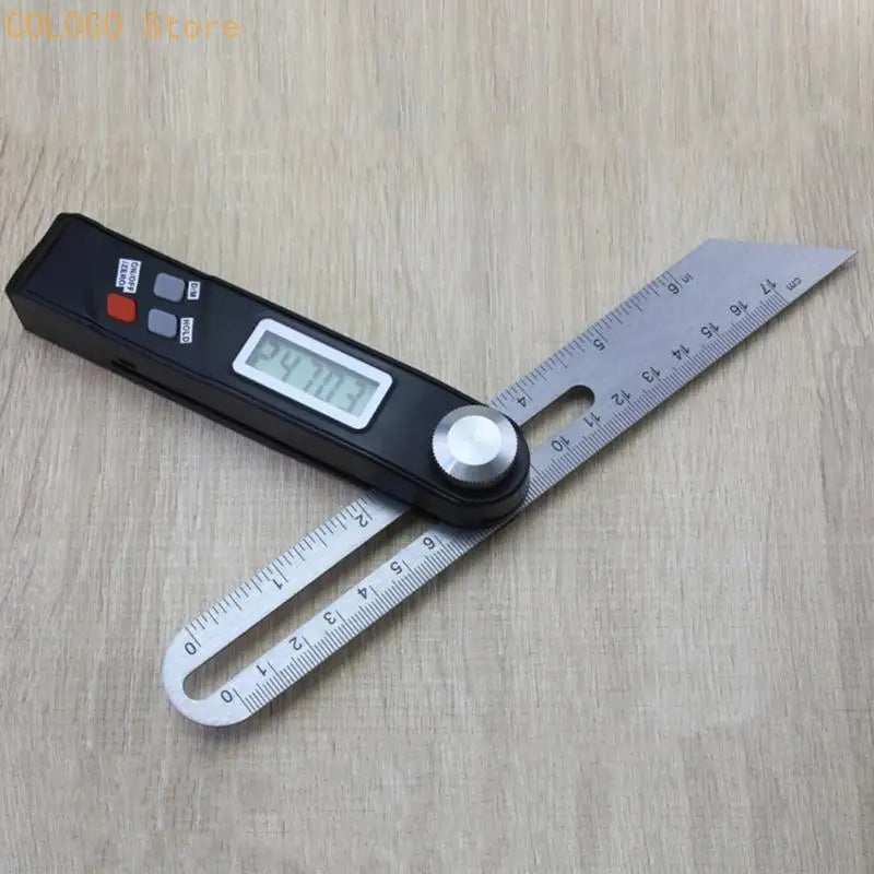 360 Degree Digital Display Square Woodworking Measuring Ruler Qme