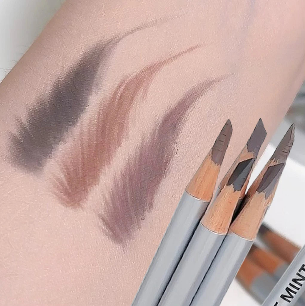 Slanted Blade Eyebrow Pencil Waterproof Makeup Natural Lines Hair Flu Wood Eyebrow Pen Tint Tattoo Grey Coffee Eye Brow Pencil Qme