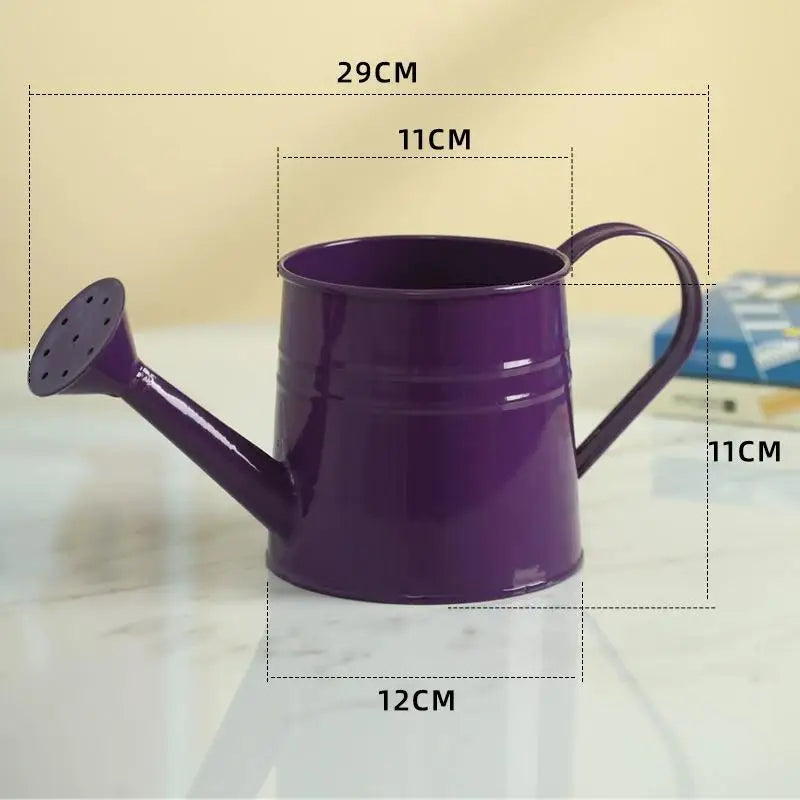 Metal Watering Can Garden Flower Kettle Mini Small Water Spraying Pot Sprinkle With Large Capacity For Kids Adult Qme A9