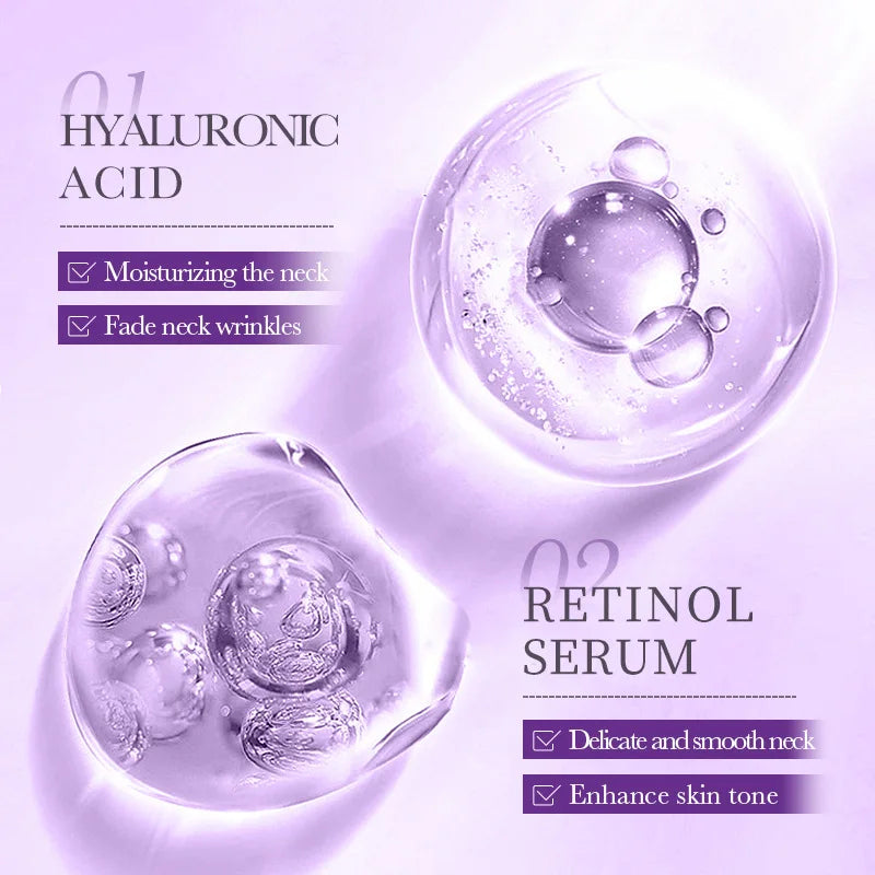 SADOER Collagen Firming Neck Cream Lifting Moisturizing Brightening Message Roller Neck Beauty Cream Necks Skin Care Products Qme