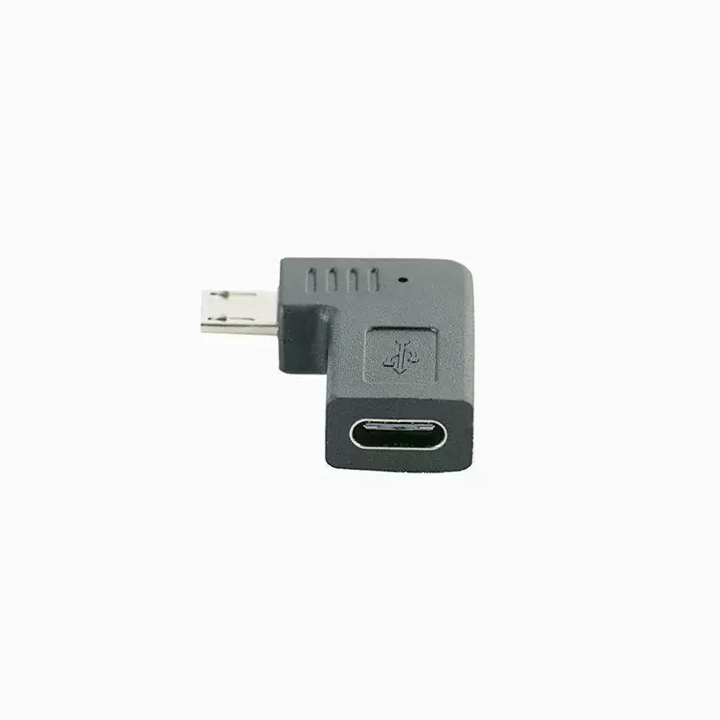 1Pcs Left Right 90 Angle Type C Female To Micro USB Male Charger Data OTG Cable Adapter DIY Accessories Qme