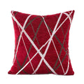 Stylish Polyester Cushion Cover Sofa Throw Pillow Case Home Decor Square Fashionable Classic Style Pillow Cover Qme Red