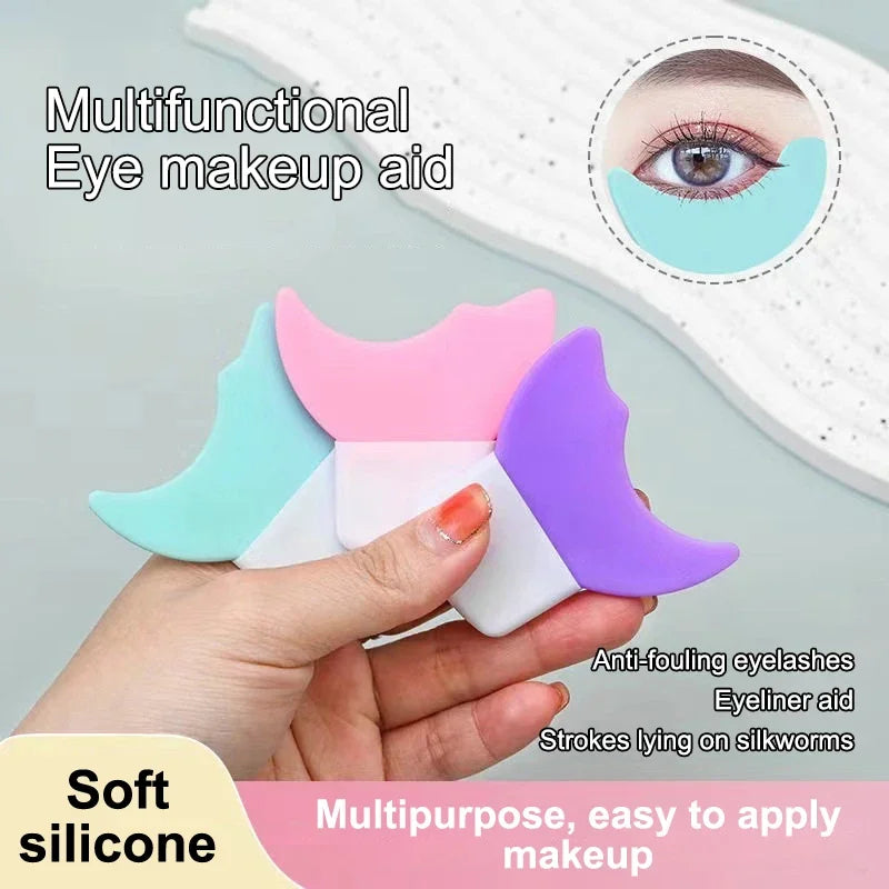 Multi-functional Eyeliner Stencil Wing Tips Aid Drawing Lipstick Qme