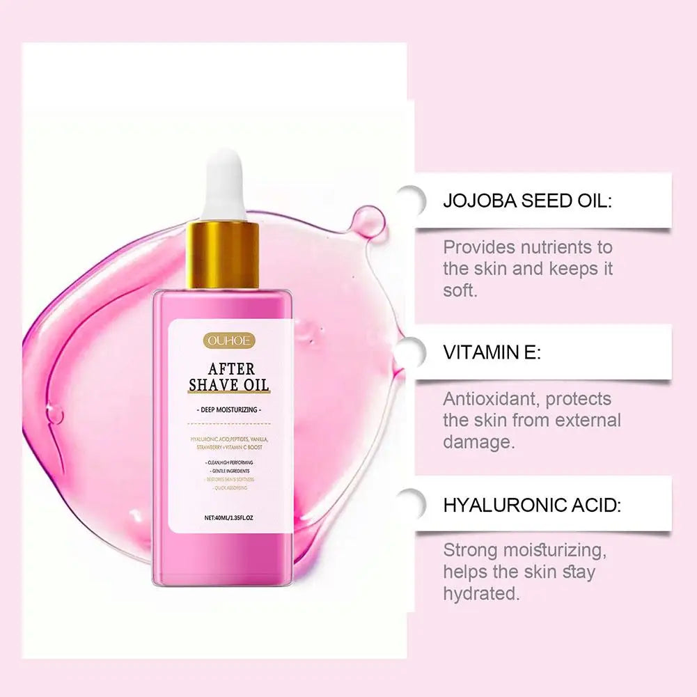 women Serve Shave Oil Strawberry Vanilla After Shave Oil Truly Skin Care After Shave Oil For Smooth Skin Moisturizes Soft﻿ Qme