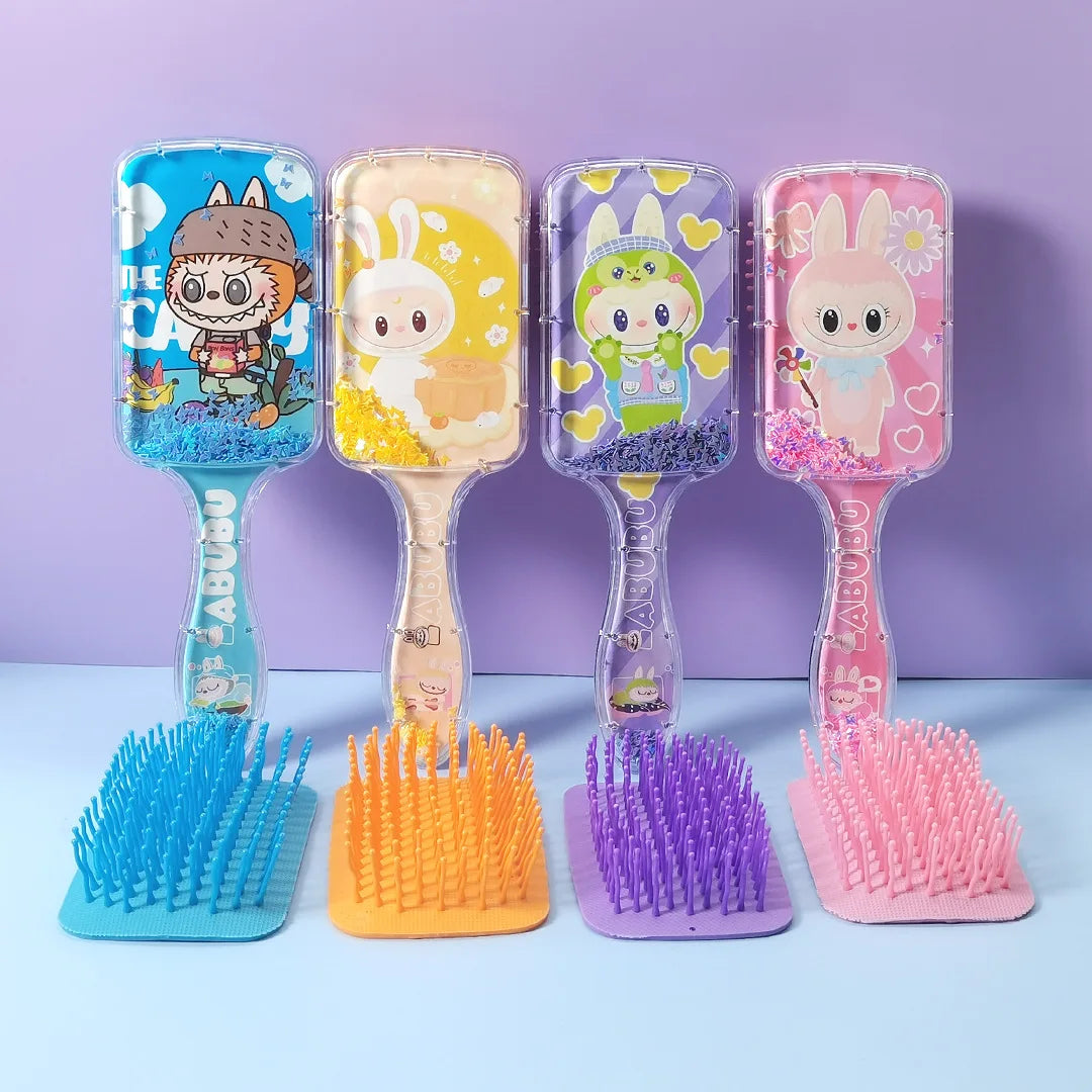 Hello Kitty Kuromi Comb Student-Style Square Long-Handled Cushioned Anti-Tangle Massage Comb Qme 015Random Style