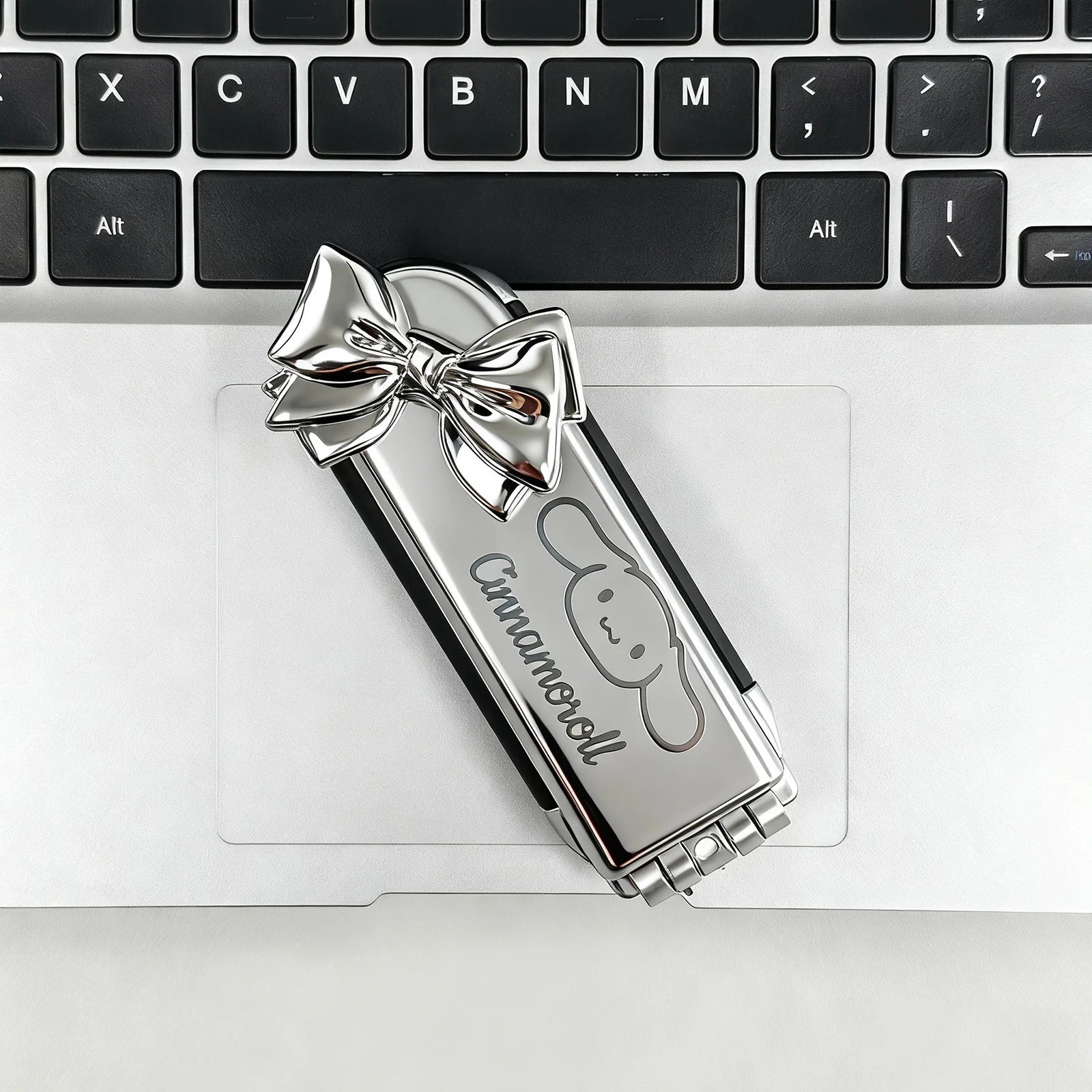 Hello Kitty Silver Folding Air-Cushion Comb Instagram-Style Comb with Mirror Portable Mini Comb with Mirror for Students Qme 8