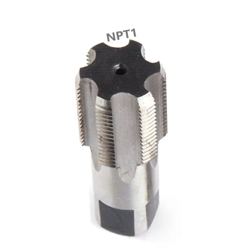 1pc G1/8 1/4 3/8 1/2 3/4 HSS Taper Pipe Tap BSP Metal Screw Thread Cutting Tools Cylindrical Pipe Thread Tap Pipe Qme F