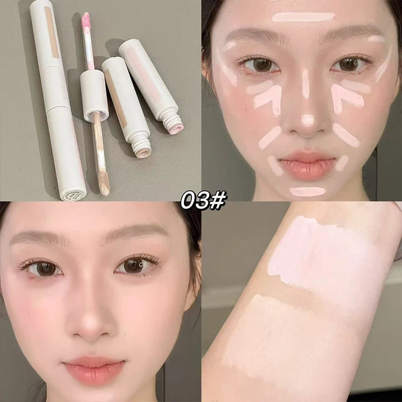 ART VALUE Double-ended Liquid Foundation Concealer Base Waterproof Qme AE852-03