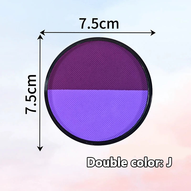 Multicolor Watercolor Face Paint Dual-tone Easy Wash Water-based Body Qme J