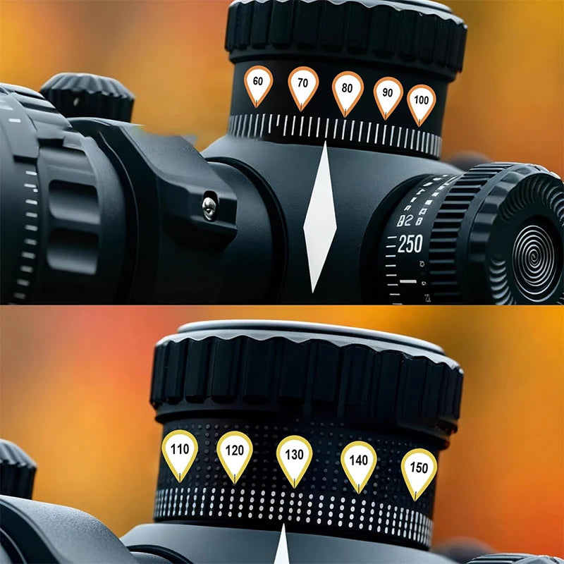 10 Sheets Rifle Scope Turret Sticker Set Scope Adjustment Dope Stickers Rifle Scope Turret Tags For Distance Markers Qme
