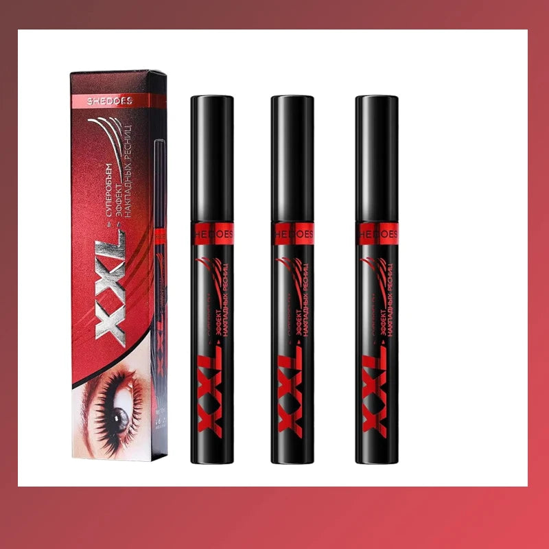 3D Mascara Waterproof Extra Volume Long -lasting Hyper-Curl Lengthening Eyelash Non-smudging Eyelashes Black Mascara Makeup Qme 3pc