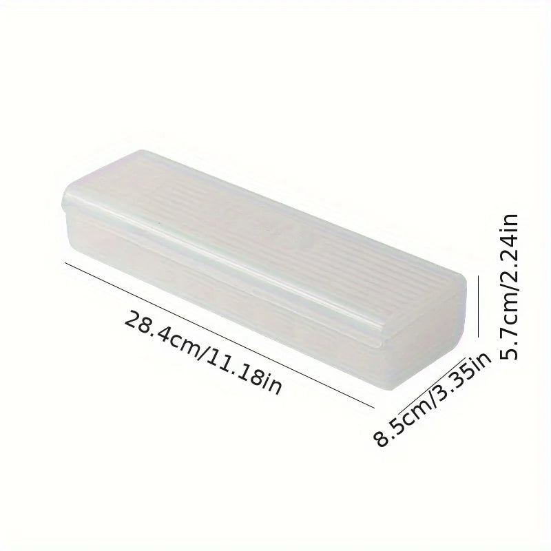 1pc Data Cable Storage Box Plastic Mobile Phone Charger Cable Storage Box Sorting Grid Winder Power Cord Organizer Qme White