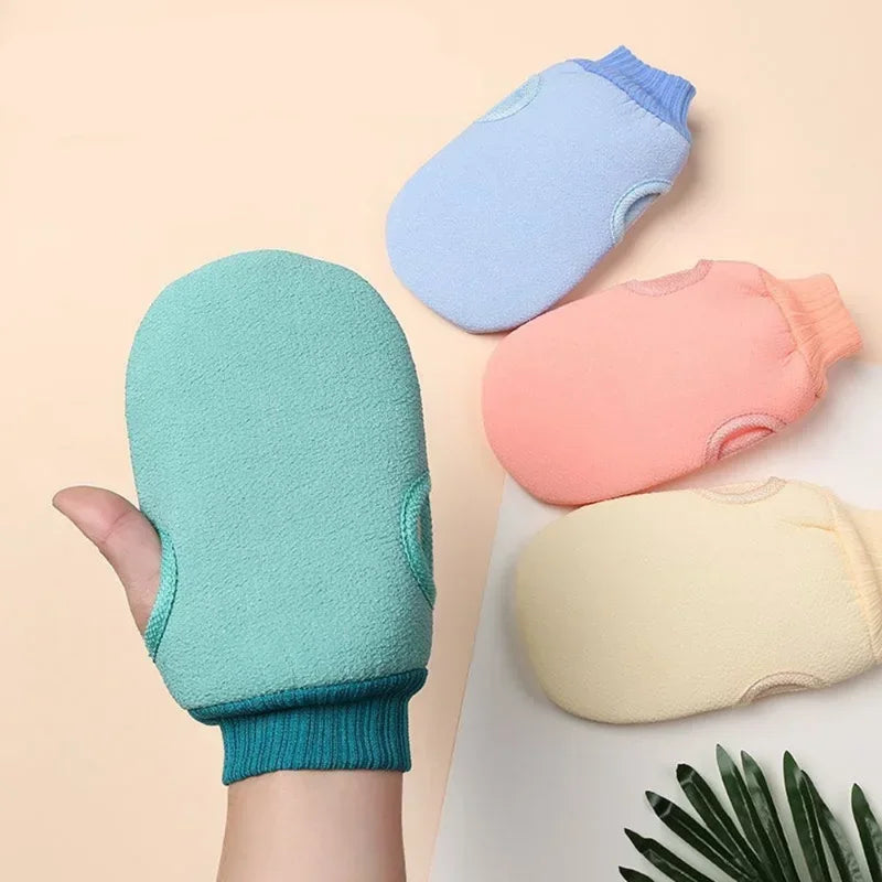 Bath Peeling SPA Exfoliating Shower Brush Body Cleaning Scrub Mitt Qme pink