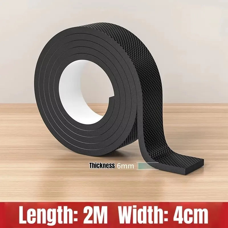 DIY Anti-slip Furniture Pads Mute Mats Bumper Damper Thick Non-Slip Pad Foot Cover Self Adhesive Table Chair Foot Protection Pad Qme 4cm Width 2M 6mm