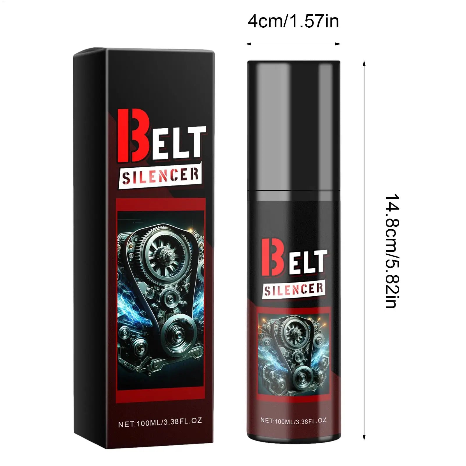 1PC Belt Dressing Spray Automotive 100ml Belt Noise Lubrication Protection Spray Spray-On Dressing Noise Lubrication Protection Qme