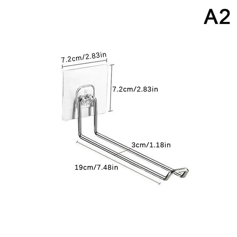 Rack Windproof Anti-slip Organizer Versatile Wall-mounted Hanger Qme A2