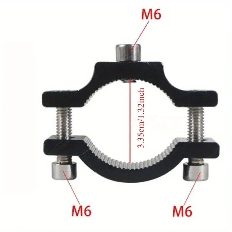 Bicycle and motorcycle headlight reflector fixing clamp handle fixing clamp bracket snap ring M6 screw headlight fixing tool Qme