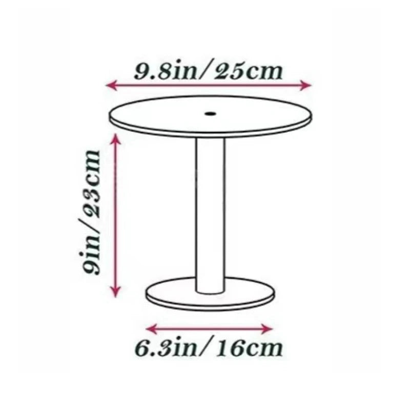 Transparent Acrylic Round Cake Stand For Desserts, Cupcake Rack, Pastry Candy Display Stand For Wedding, Event, Birthday Party Qme M