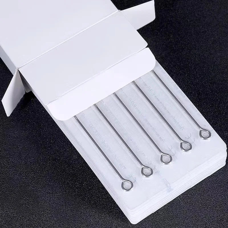 50PCS Tattoo Needles Disposable RL RS M1 RM Sterilized Tattoo Needle for Standard Tattoo Machine & Grips Makeup Machine Supply Qme