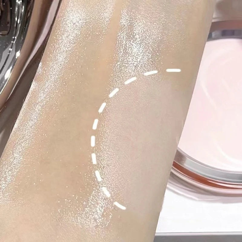 Pressed Powder Translucent Face Powders Brighten Oil Control Concealer Lasting Makeup Setting Powder Compact Waterproof Pallete Qme