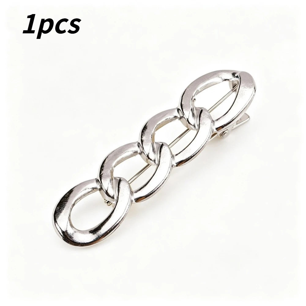 1/3Pcs 4-in-1 Alloy No Sew Adjustable Waist Buckle Snap Fastener Universal Clothing Modify Accessory For Jeans Dresses Sleeves Qme Silver 1PCS