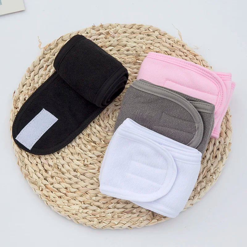 Women Head Band Adjustable SPA Facial Yoga Headband Bath Makeup Hair Qme