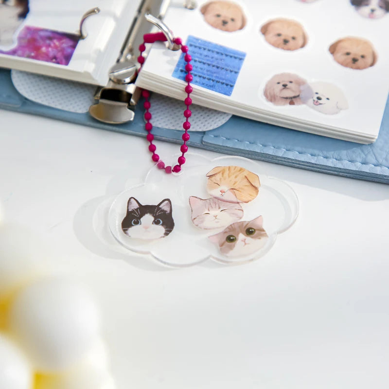 Mr. Paper Flat Paper Stickers Dumb and Brainy Series Cute Animals Gooka Hand Account Material Cut Film Irregular Stickers Qme