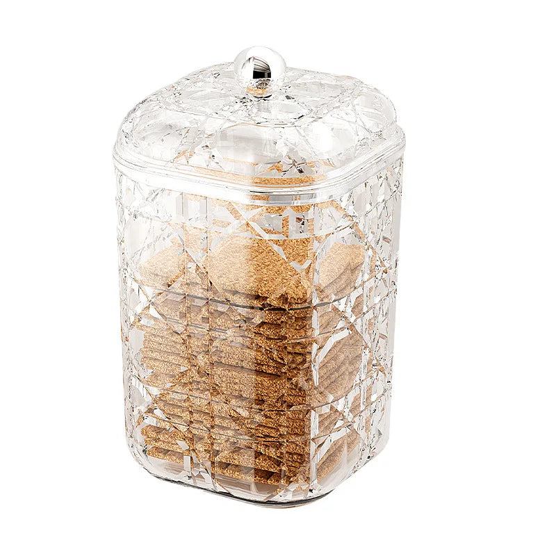 2-Piece Airtight Food Storage Containers for Kitchen Cereal Nuts Spices Grains Dried Fruit Plastic Sealed Canisters with Lids Qme