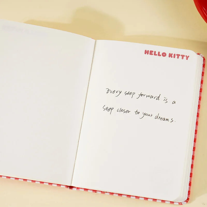 Hello Kitty New Fabric Notebook Stylish A6 Colorful Planner Cute Student Notebook Journal Qme