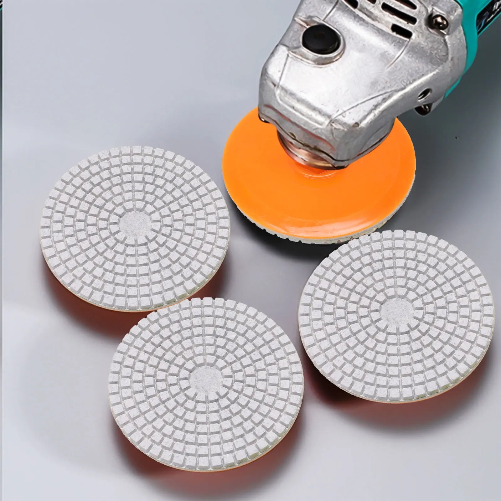 1 Pc 100mm /4 Inch Polishing Pad Wet Dry Buff Disc Abrasive For Granite Stone Concrete Marble Polishing Use Grinding Discs Qme