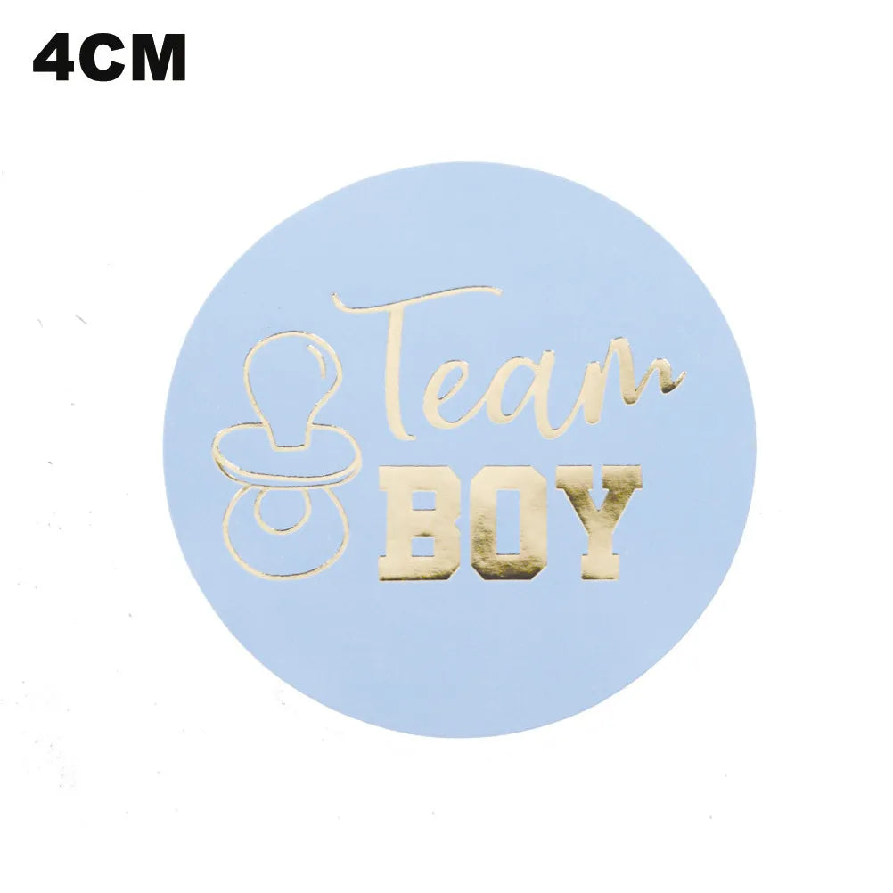 72Pcs Boys Or Girls Stickers Peel and Stick Gender Reveal Party Supplies Ideal for Baby Shower Centerpieces Scrapbook Craft Qme