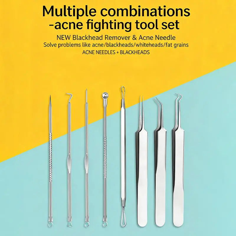 Ultra-precise Acne Blackhead Removal Tool Pimple Tweezers Effective Qme