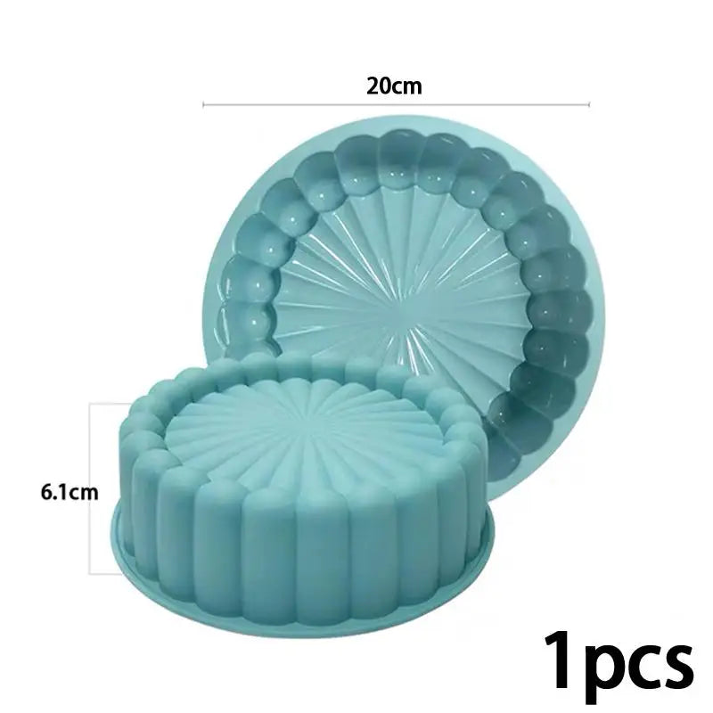 Charlotte Cake Pan Silicone Cheesecake Nonstick Round Baking Mold Qme B1