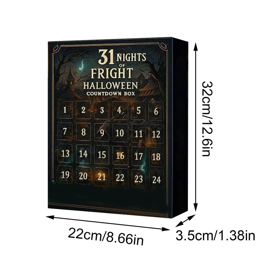 Halloweens Countdown Calendar Toys Advent 2d Acrylic Horror Qme