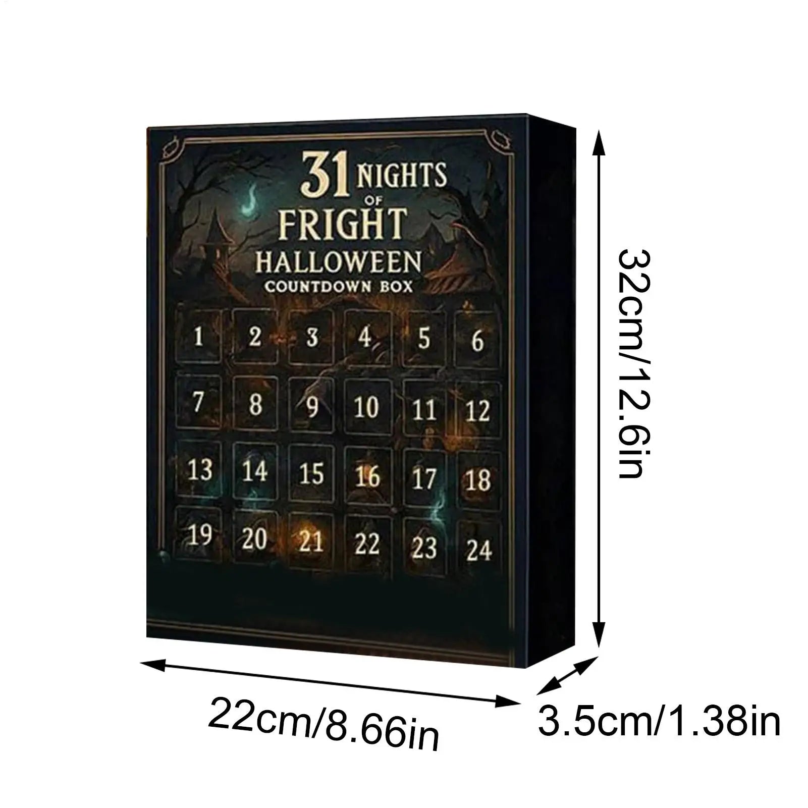 Halloweens Countdown Calendar Toys Advent 2d Acrylic Horror Qme