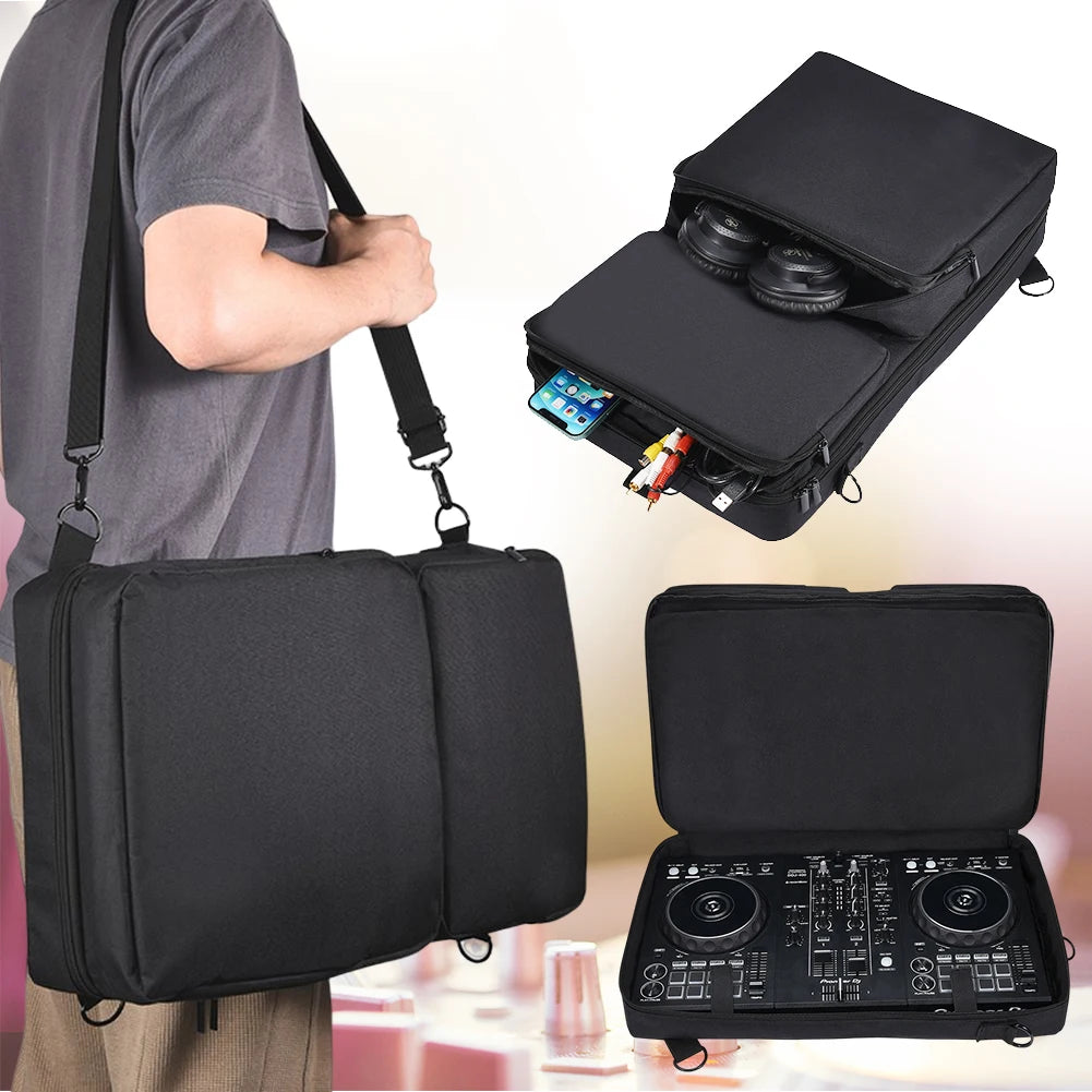 Portable DJ Controller Padded Storage Bags Dustproof Turntables Protective Case Scratch-resistant for Pioneer DDJ-400 DDJ-FLX4 Qme Default Title