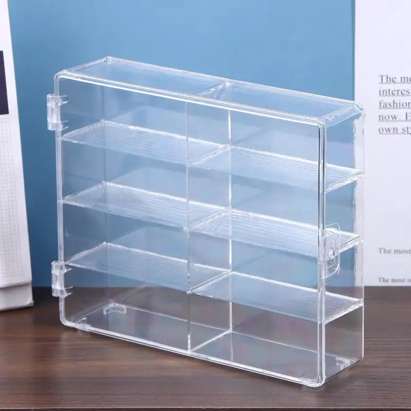 Compact Car Model Storage Display Box Dust-proof Stand Transparent Qme