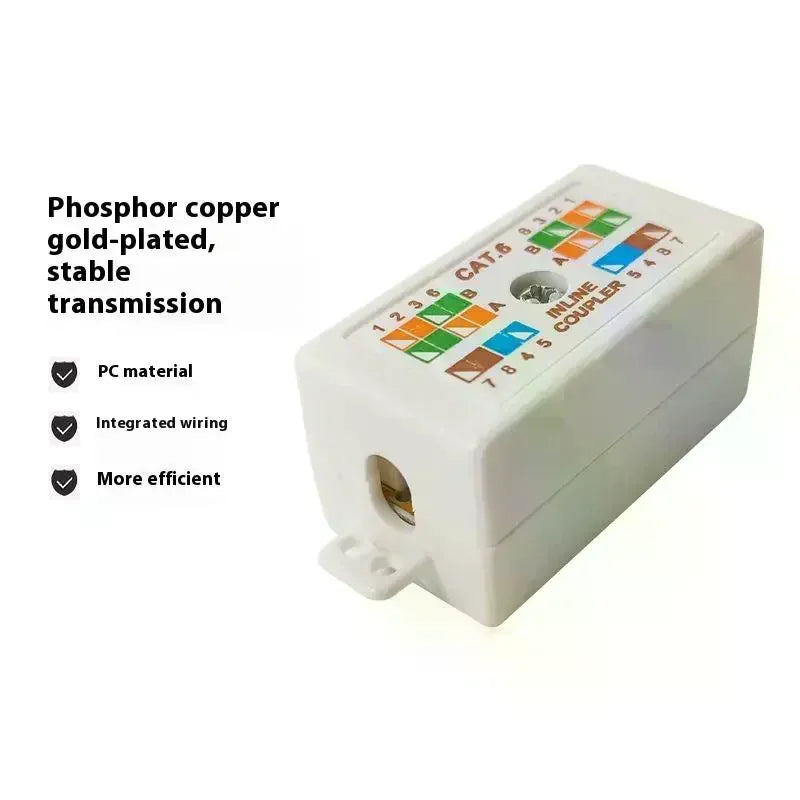Inline Punchdown Krone Coupler Joiner Cat6 Cat5E Ethernet Network Qme