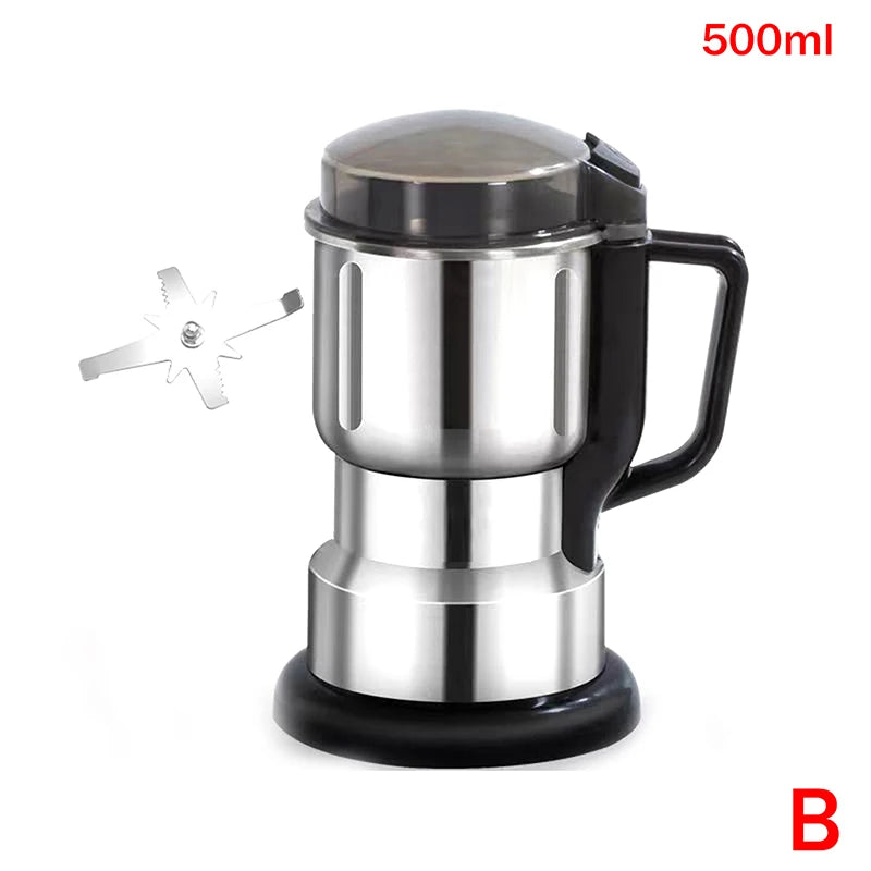 300W Electric Multifunction Coffee Grinder Kitchen Cereal Nuts Beans Qme B
