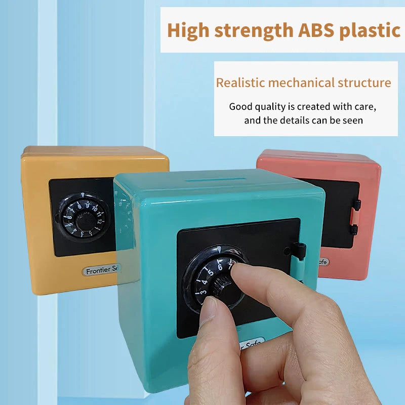 Bank Safe Box Automatic Deposit Banknote Christmas Mini Money Retro Qme