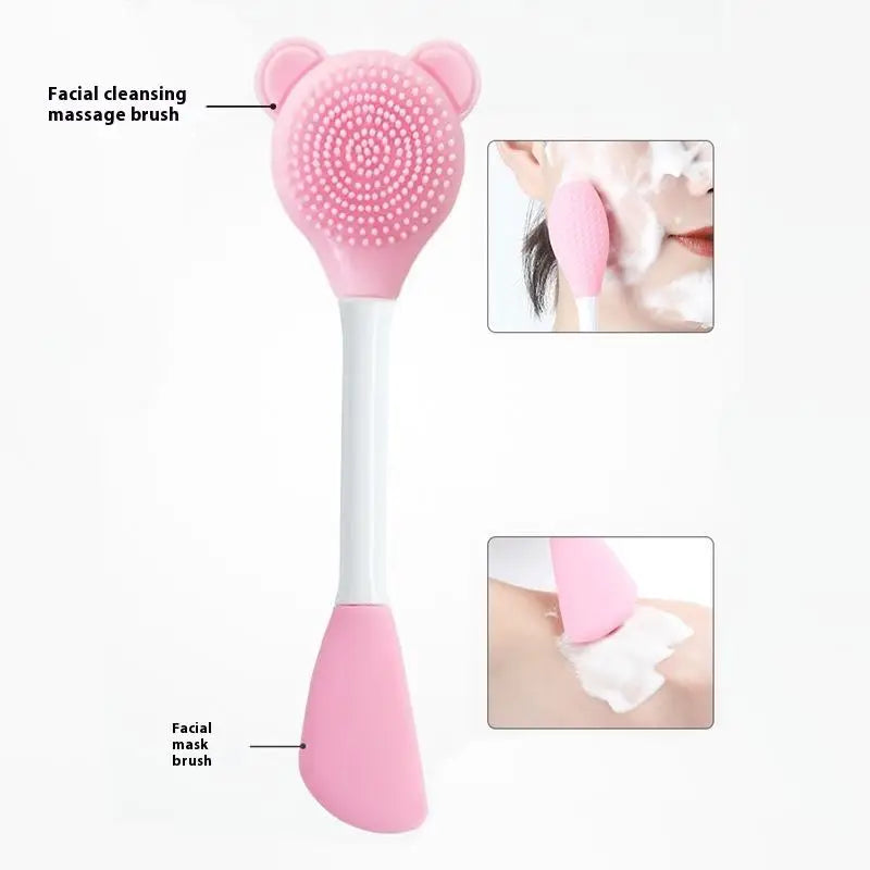 Face Mask Mixing Bowl DIY Facemask Tool Facial Stick Spatula Silicone Qme