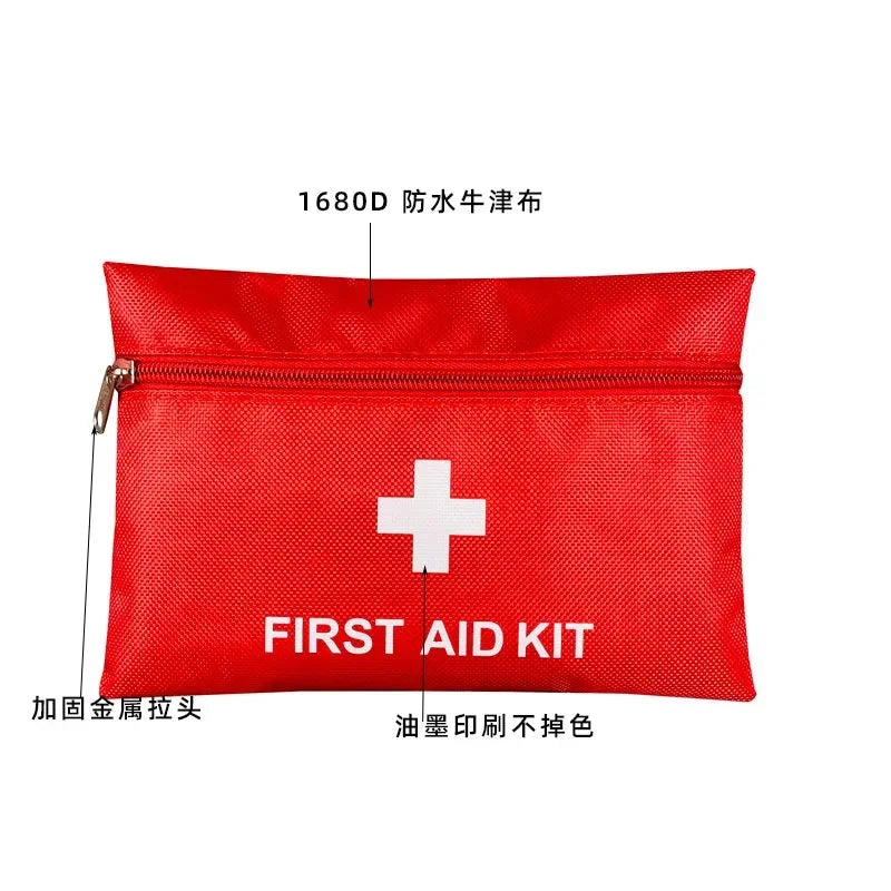 Portable Waterproof Emergency Medical Treatment First Aid Kit Bag Only For Outdoor Camp Travel Fishing Qme