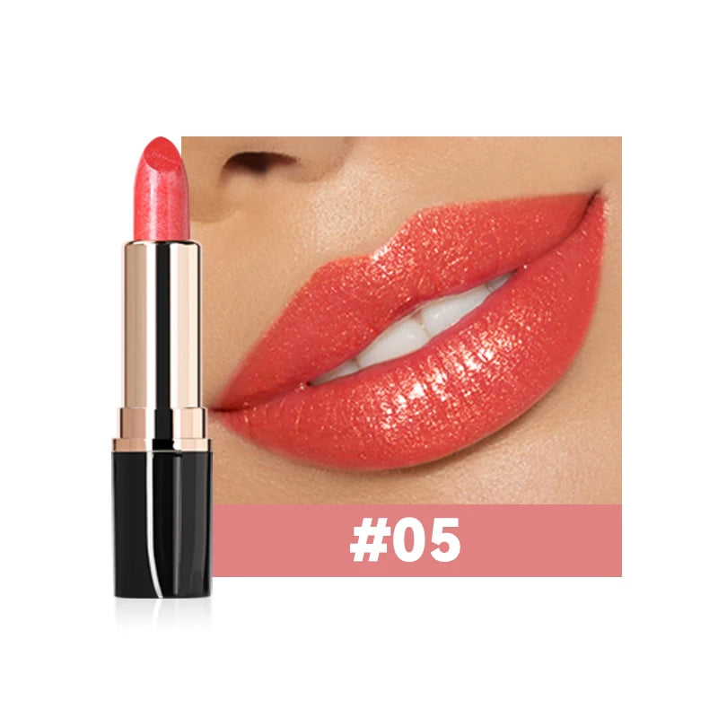 Waterproof Shiny Lipstick Long-lasting Retention Multiple Colors Qme 05