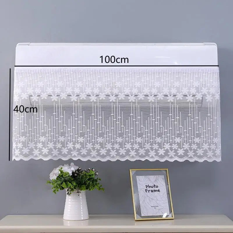 Lace Embroidery Flower Bedroom Curtain Windproof Dustproof Anti-UV Qme