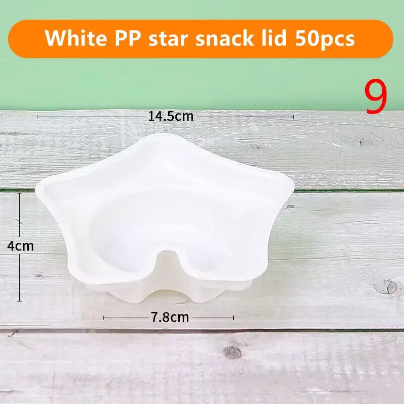 10 Disposable Plastic Cup Drink Snack Bowl Bubble Milk Tea Fruit Qme 9
