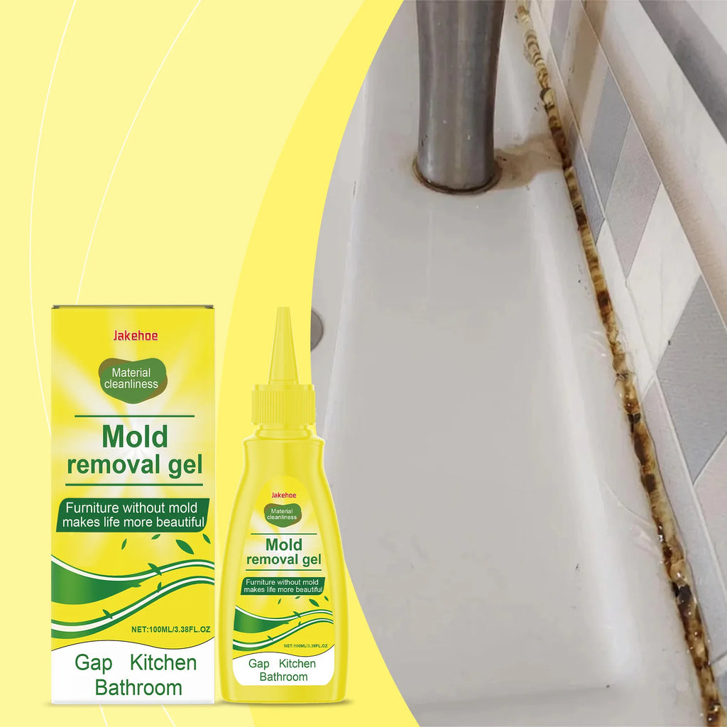 JAKEHOE Kitchen Cleaning Gel Quickly Dissolving Mildew Stains Eliminate Odors No Residue Household Mold Remover Gel for Bathroom Qme