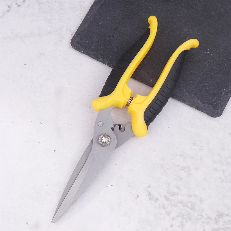 Stainless Steel Electrician Scissors Multifunction Hand Tool Cutting Qme