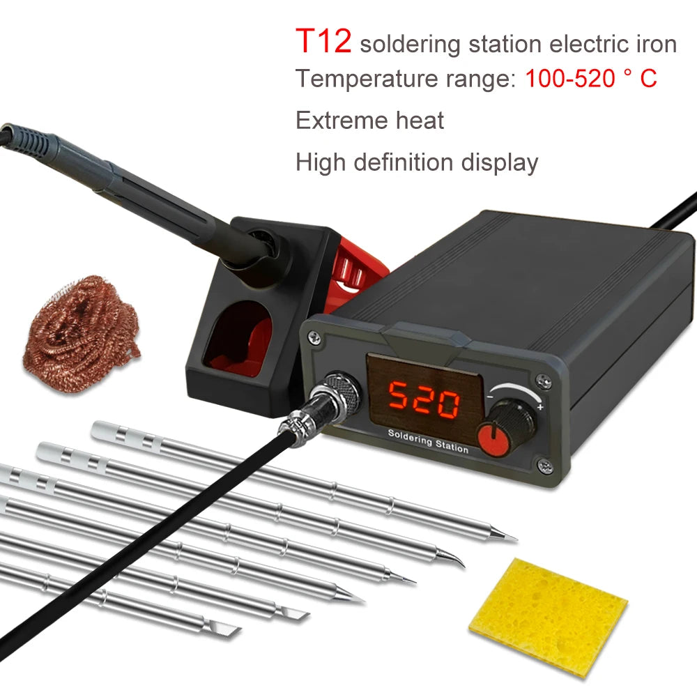 Lefavor T12 Soldering Iron Station Multi-function Portable Bga Rework Qme