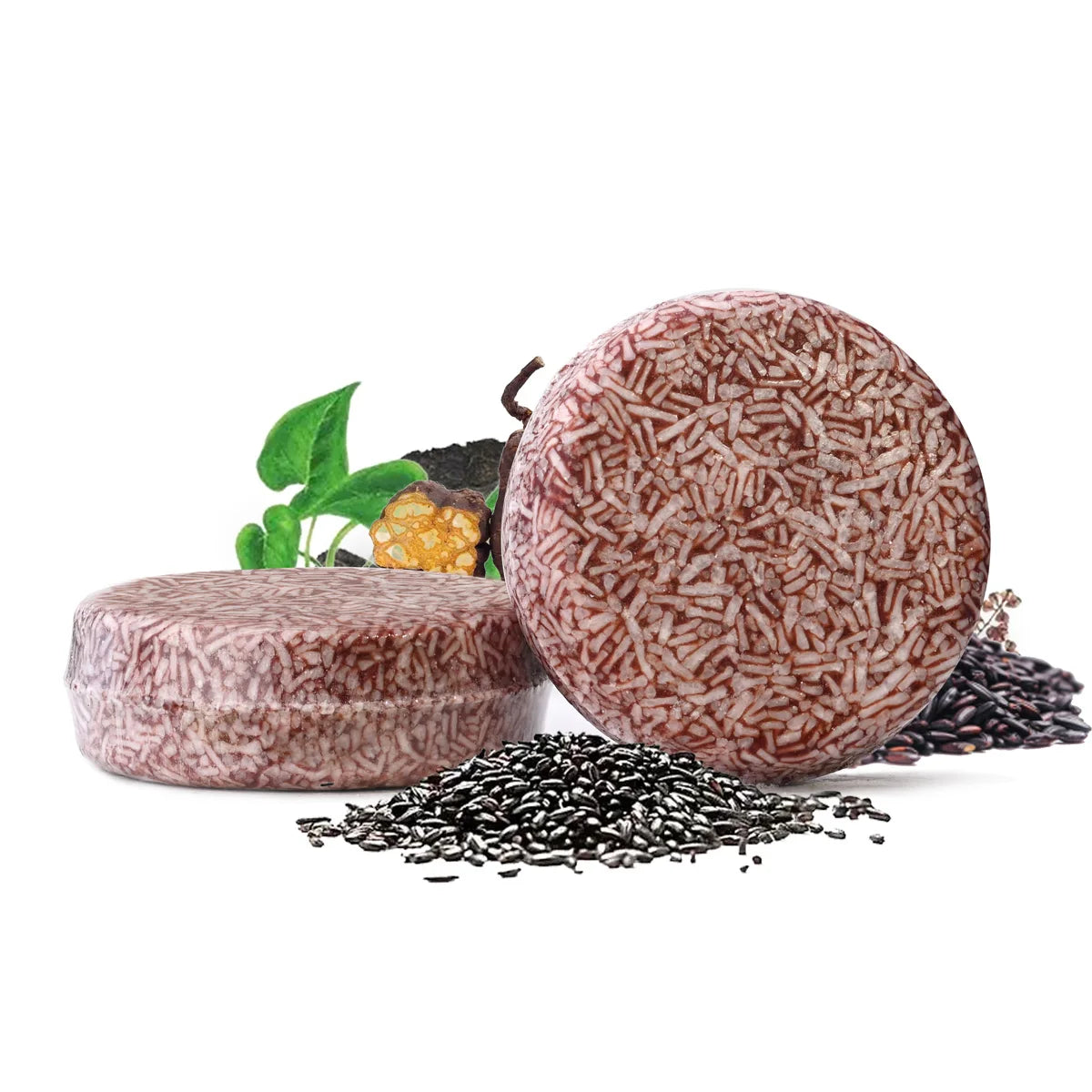 Natural Plant Polygonum Multiflorum Organic Shampoo Hair Care Soap Qme