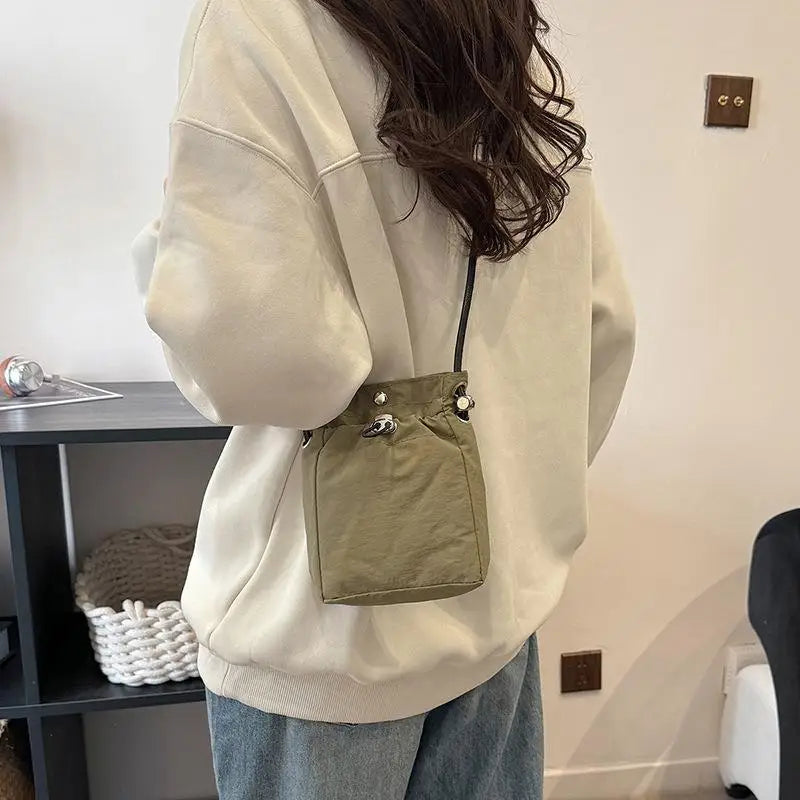 Nylon Bag Korean Fashion Canvas Crossbody Shoulder Sling Lightweight Qme 004